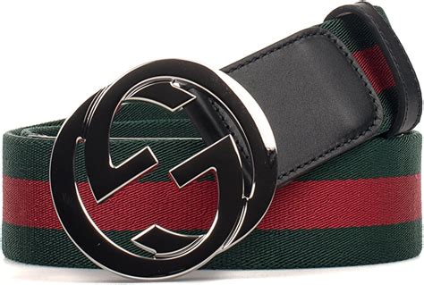 cintura gucci rossa e verde con g nera|cinture da donna Gucci.